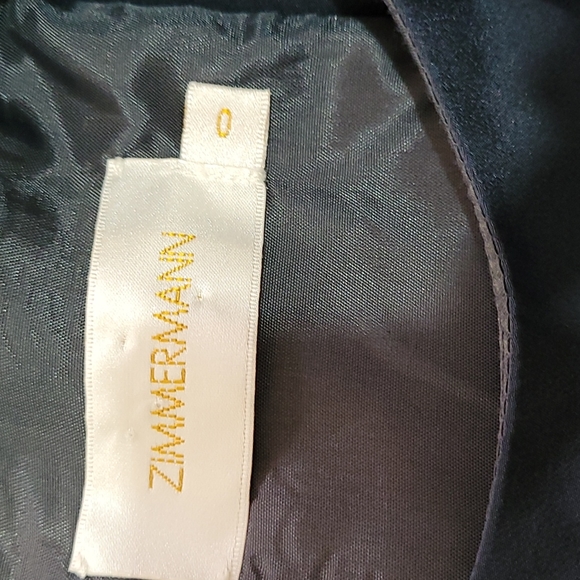 Zimmermann size 0 navy dress - Picture 6 of 8